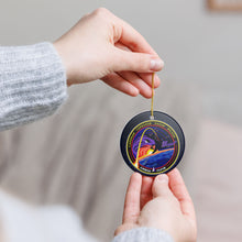Load image into Gallery viewer, SpaceX Crew 9 Nine 3&quot; Ceramic Christmas Ornament Made In The USA Ships From The USA
