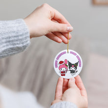 Load image into Gallery viewer, My Melody and Kuromi Merry Scary Christmas 3" Ceramic Ornament Made In The USA Ships From the USA (Copy)