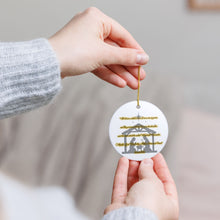 Load image into Gallery viewer, Bible Verse Isaiah 9:6 3" Single Sided Ceramic Christmas Ornament Ships From The USA Made In The USA