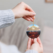 Load image into Gallery viewer, Heaven Has Wall Hell Has Open Borders Ornament 3" Ceramic Ornament Made In The USA Ships From The USA