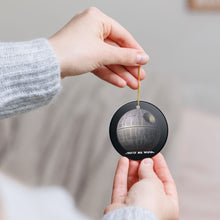 Load image into Gallery viewer, Parody Star Wars Death Star 3" Ceramic Christmas Ornament Made In The USA Ships From The USA