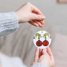 Load image into Gallery viewer, 6 7 Six Seven Grinch 3&quot; Ceramic Holiday Christmas Ornament Made in The USA Ships From The USA