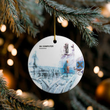 Load image into Gallery viewer, Radiohead OK Computer 3" Single Sided Ceramic Christmas Ornament Made In The USA Ships From The USA
