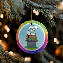 Load image into Gallery viewer, Parody Snoopy I Miss Jimi Hendrix 3" Ceramic Christmas Ornament Made In The USA Ships From The USA