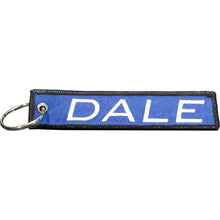 Load image into Gallery viewer, Dale Cuban Flag Cuba Pride embroidered keychain with keyring EL13-024 LKC-110