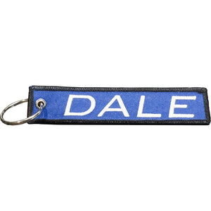 Dale Cuban Flag Cuba Pride embroidered keychain with keyring EL13-024 LKC-110