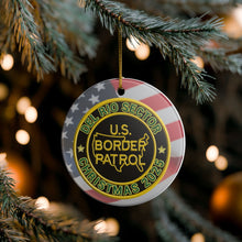 Load image into Gallery viewer, DEL RIO SECTOR BORDER PATROL BPA 3" CERAMIC CHRISTMAS ORNAMENT  MADE IN THE USA SHIPS FROM USA