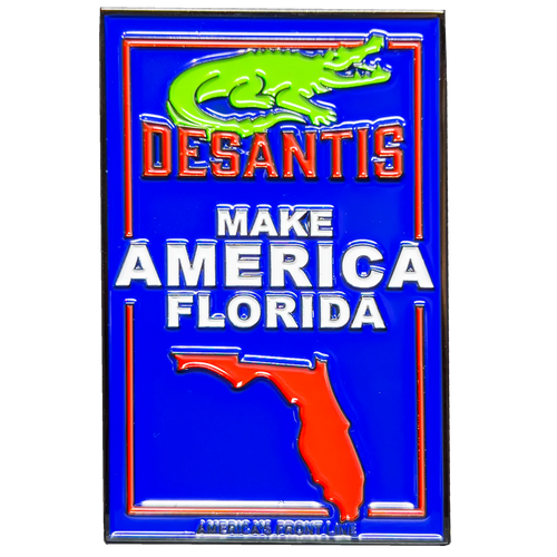 Governor Ron DeSantis Make America Florida Alligator Challenge Coin 2024 GL15-003