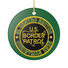 Load image into Gallery viewer, EL CENTRO SECTOR BORDER PATROL BPA 3" CERAMIC CHRISTMAS ORNAMENT  MADE IN THE USA SHIPS FROM USA