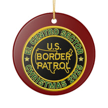 Load image into Gallery viewer, EL CENTRO SECTOR BORDER PATROL BPA 3" CERAMIC CHRISTMAS ORNAMENT  MADE IN THE USA SHIPS FROM USA