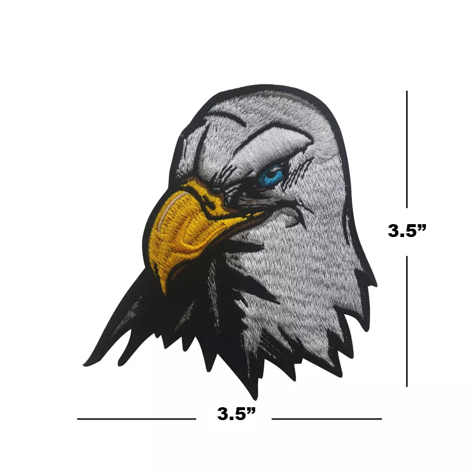 Bald Eagle Embroidered Hook and Loop Morale Patch Army Navy USMC Air Force LEO FREE USA SHIPPING SHIPS FROM USA PAT-325 (E)
