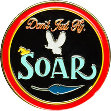 Load image into Gallery viewer, CREATING MAGIC Cast Member Challenge Coin Don&#39;t Just Fly Soar Embrace What Makes Us Different CL10-02