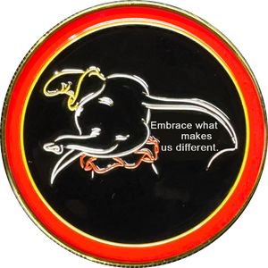 CREATING MAGIC Cast Member Challenge Coin Don't Just Fly Soar Embrace What Makes Us Different CL10-02