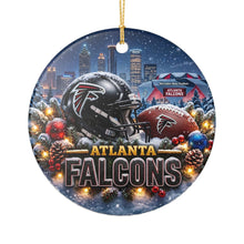 Load image into Gallery viewer, Atlanta Falcons Football Christmas Holiday Ornament Sublimated Ceramic