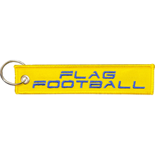 Load image into Gallery viewer, Flag Football Boys Girls Men Women Keychain or Luggage Tag or zipper pull LKC-108