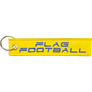Flag Football Boys Girls Men Women Keychain or Luggage Tag or zipper pull LKC-108