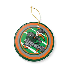 Load image into Gallery viewer, Sebastian Ibis Holiday Christmas Ornament Hurricanes  3&quot; Ceramic Made in the USA Ships From The USA