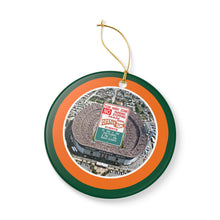 Load image into Gallery viewer, Orange Bowl No Parking Holiday Christmas Ornament Hurricanes 3&quot; Ceramic Made in the USA Ships From The USA