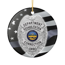 Load image into Gallery viewer, Ohio Department Of Rehabilitation And Corrections ODRC 3&quot; Ceramic Christmas Ornament Made In The USA Ships From The USA
