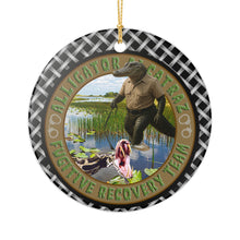 Load image into Gallery viewer, Alligator Alcatraz Fugitive Recovery Team 3&quot; Ceramic Ornament Made In The USA Ships From The USA