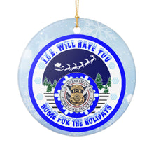 Load image into Gallery viewer, ICE IMMIGRATION CBP HOME FOR THE HOLIDAYS 3&quot; CERAMIC CHRISTMAS ORNAMENT  MADE IN THE USA SHIPS FROM USA (Copy)