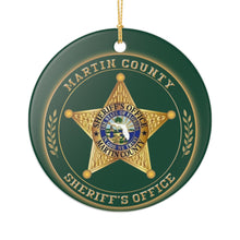 Load image into Gallery viewer, Martin County Sheriff&#39;s Office 3&quot; Ceramic Christmas Ornament Made In The USA Ships From The USA
