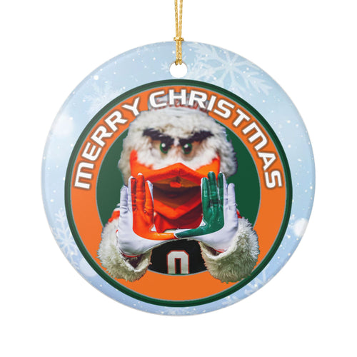 Sebastian Ibis U Holiday Christmas Ornament Hurricanes  3