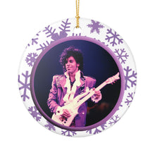 Load image into Gallery viewer, Prince Purple Artist Rain Christmas Holiday 3&quot; Ceramic Ornamnent Made in the USA Ships From USA