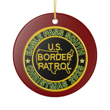 Load image into Gallery viewer, EAGLE PASS SOUTH BORDER PATROL BPA 3&quot; CERAMIC CHRISTMAS ORNAMENT MADE IN THE USA SHIPS FROM USA