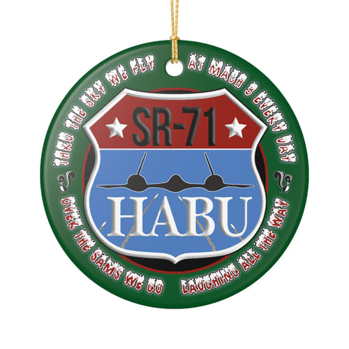 HABU SR-71 Funny Holiday Christmas Ornament 3