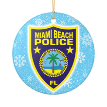 Load image into Gallery viewer, Miami Beach Police Department MBPD  3&quot; Ceramic Christmas Ornament  Made in the USA Ships From the USA