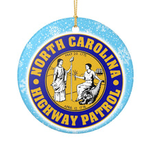 Load image into Gallery viewer, North Carolina Highway Patrol 3&quot; Ceramic Christmas Ornament  Made in the USA Ships From the USA