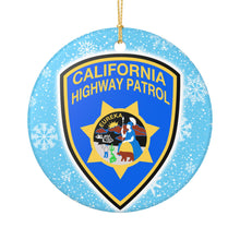 Load image into Gallery viewer, CHP California Highway Patrol Patch 3&quot; Ceramic Christmas Ornament  Made in the USA Ships From the USA