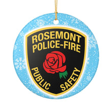 Load image into Gallery viewer, Rosemont Police Fire  3&quot; Ceramic Christmas Ornament  Made in the USA Ships From the USA