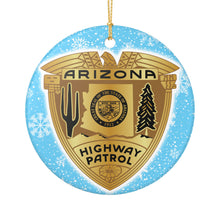 Load image into Gallery viewer, Arizona Highway Patrol  3&quot; Ceramic Christmas Ornament  Made in the USA Ships From the USA