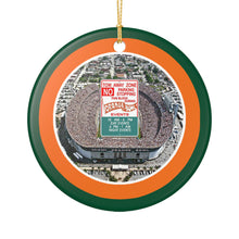 Load image into Gallery viewer, Orange Bowl No Parking Holiday Christmas Ornament Hurricanes 3&quot; Ceramic Made in the USA Ships From The USA