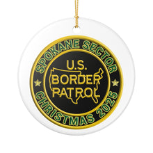 Load image into Gallery viewer, SPOKANE SECTOR BORDER PATROL BPA 3" CERAMIC CHRISTMAS ORNAMENT  MADE IN THE USA SHIPS FROM USA