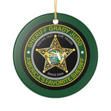 Load image into Gallery viewer, Polk County Sheriff's Office Sheriff Grady Judd 3" Ceramic Christmas Ornament Made In The USA Ships From The USA