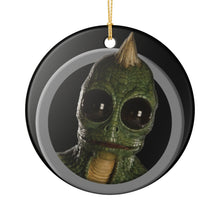 Load image into Gallery viewer, Land of the Lost Holiday Christmas Ornament Sleestak  3&quot; Ceramic Made in the USA Ships From The USA