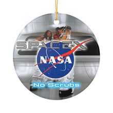 Load image into Gallery viewer, T.L.C. NASA Spacex Mashup 3&quot; Ceramic Holiday Christmas Ornament Made In The USA Ships From The USA