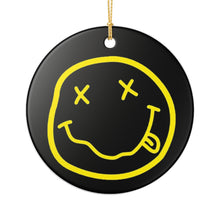 Load image into Gallery viewer, Grunge Legends Happy Face 3" Ceramic Christmas Ornament Made In The USA Ships From The USA