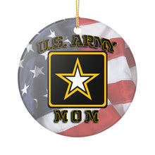 Load image into Gallery viewer, US Army United States Army Mom  3" Ceramic Christmas Ornament Made In The USA  Ships From The USA