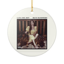 Load image into Gallery viewer, Lana Del Rey Blue Bannisters 3" Ceramic Christmas Ornament Made In The USA Ships From The USA