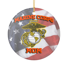 Load image into Gallery viewer, Marine Mom United Corp States 3"  Ceramic Christmas Ornament  Made In The USA  Ships From The USA