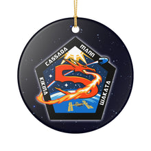 Load image into Gallery viewer, SpaceX Crew 5 Five 3&quot; Ceramic Christmas Ornament Made In The USA Ships From The USA