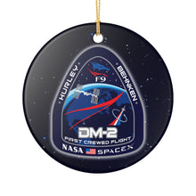 Load image into Gallery viewer, SpaceX NASA DM-2  3&quot; Ceramic Christmas Ornament Made In The USA Ships From The USA