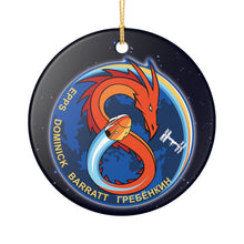 Load image into Gallery viewer, SpaceX Crew 8 Eight 3&quot; Ceramic Christmas Ornament Made In The USA Ships From The USA