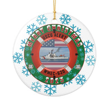 Load image into Gallery viewer, USCG Alert Holiday Christmas Ornament WMEC-630 3&quot; Ceramic Made in the USA Ships From The USA