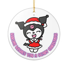 Load image into Gallery viewer, Kuromi Scary Christmas 3" Ceramic Ornament Made In The USA Ships From the USA