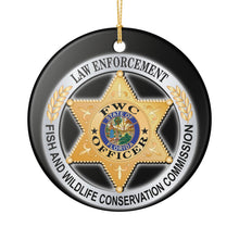 Load image into Gallery viewer, FWC Florida Wildlife Conservation Commision 3&quot; Ceramic Christmas Ornament Made In The USA Ships From The USA